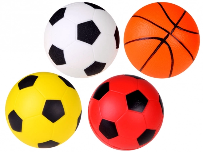 Set di palline in schiuma 4 pezzi 10cm per sport