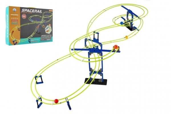 Pista per biglie Spacerail in plastica con 220 pezzi