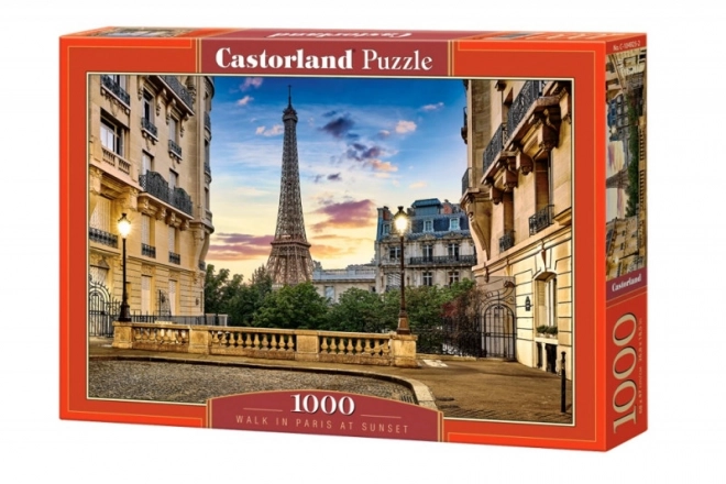 Puzzle passeggiata a Parigi al tramonto 1000 pezzi