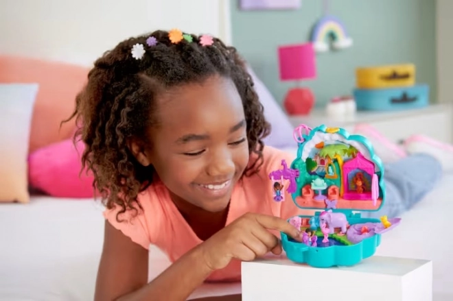 Giardino del pavone Polly Pocket set compatto