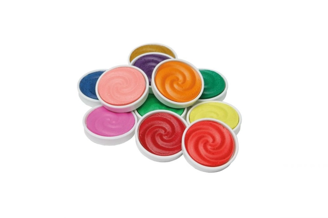 24 colori vivaci + bianco per miscelare le tonalità
