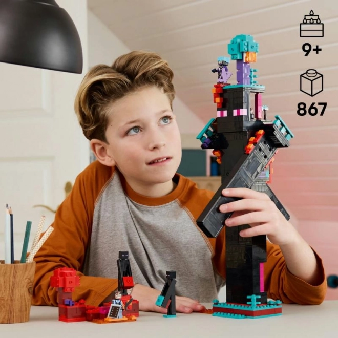 Costruzione LEGO Minecraft Base dei Saccheggiatori e Distruttore