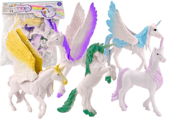 Set di figurine Unicorno Pegaso Magico 6 pezzi