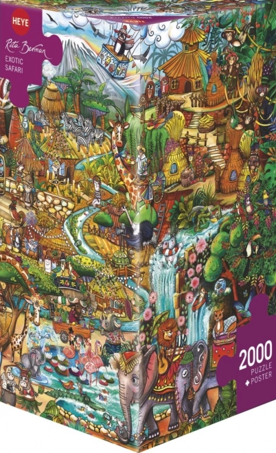 Puzzle Heye safari esotico 2000 pezzi