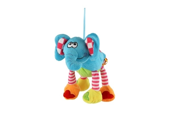 Elefante peluche colorato 17cm