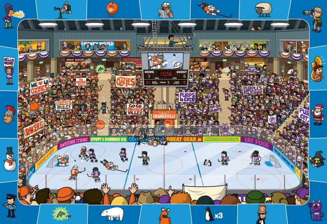 Puzzle Spot & Find Hockey 100 pezzi