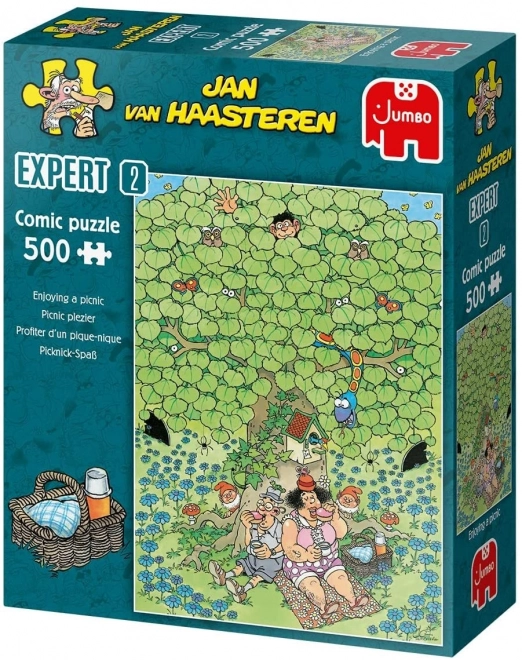 Puzzle Picnic Diletta di Jan van Haasteren - 500 Pezzi