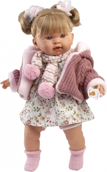 Bambola realistica Llorens Alexandra con suoni, corpo morbido, 42 cm