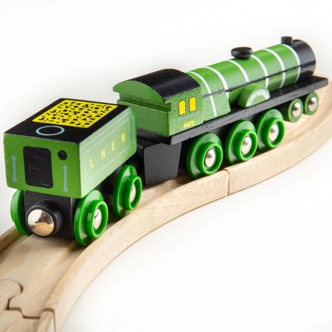 Replica in legno del treno Flying Scotsman di Bigjigs Rail