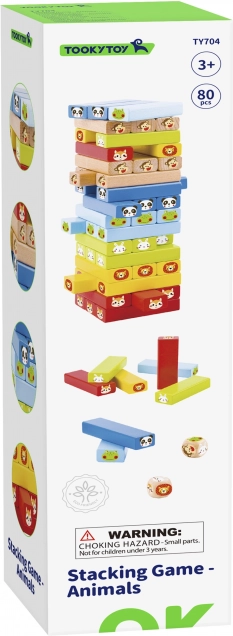 Gioco di legno Jenga Animali TOOKY TOY