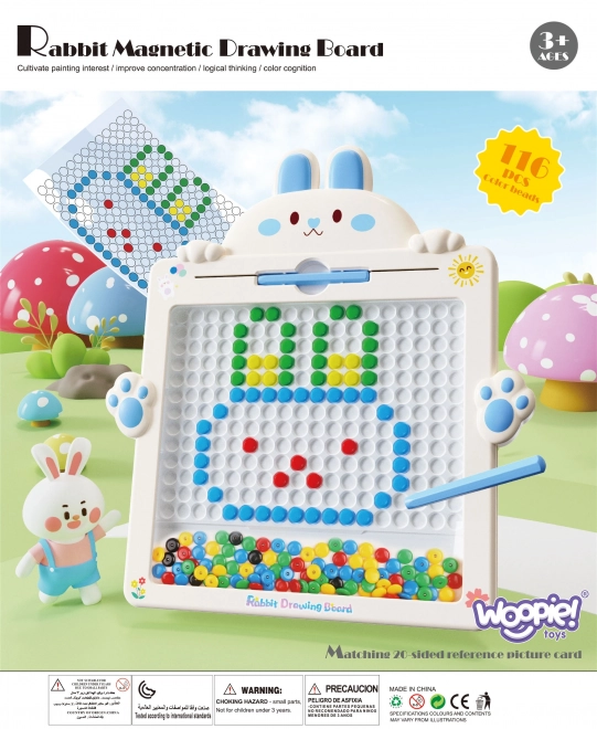 Lavagna Magnetica Montessori per Bambini MagPad Coniglio