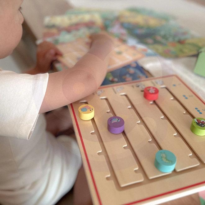 Tooky Toy gioco in legno Imparare a contare gli animali