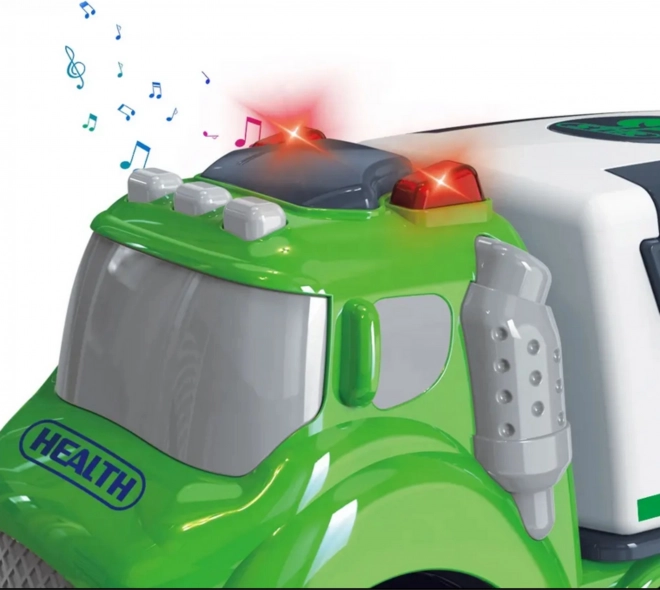 Woopie Camion della Nettezza Urbana City Truck Effetti Sonori e Luminosi