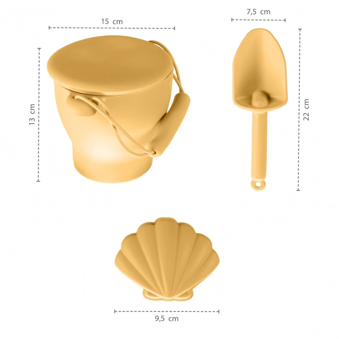 Set in silicone per la sabbia, color sabbia