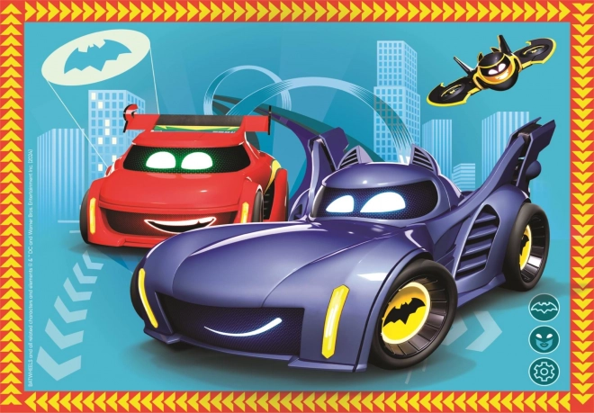 Puzzle Batwheels 4v1 (12, 16, 20, 24 pezzi)