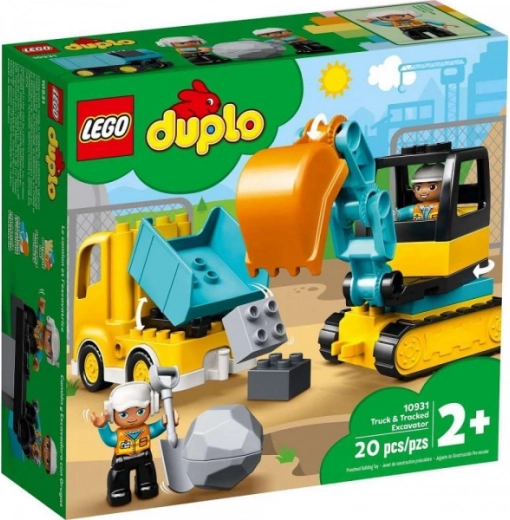 LEGO DUPLO camion con cassone ribaltabile ed escavatore cingolato