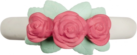 Massaggiagengive in gomma naturale con roselline