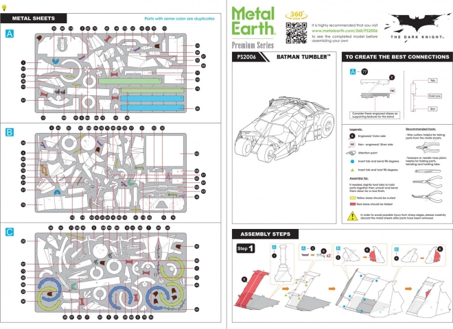 Puzzle 3D Premium: Batman Tumbler