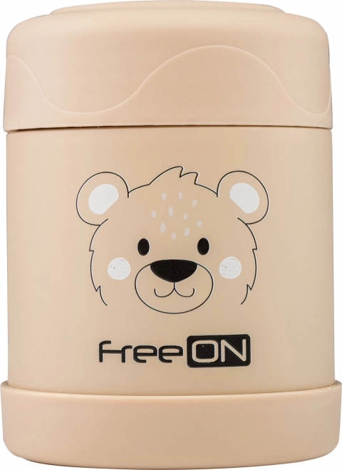 Termos per alimenti in acciaio inox FreeON 350 ml - beige