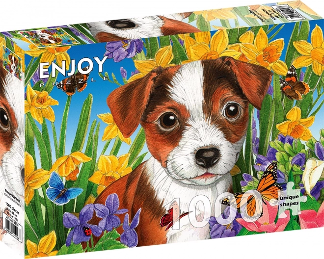 Puzzle Cucciolo nel Giardino 1000 pezzi