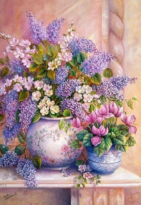 Puzzle bouquet di lillà 1500 pezzi