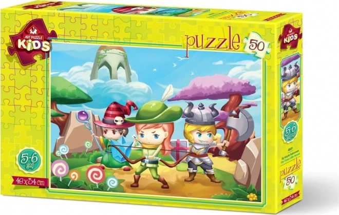 Puzzle Tre Piccoli Eroi 50 Pezzi