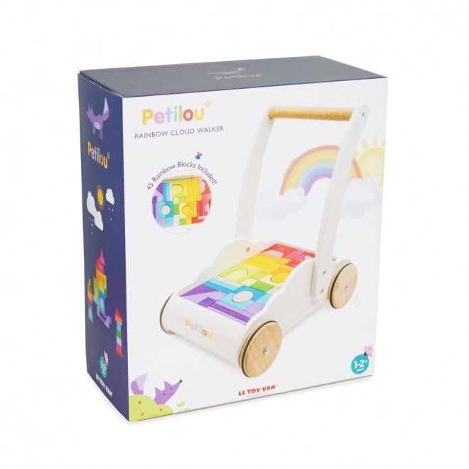 Le Toy Van carrello con mattoncini arcobaleno