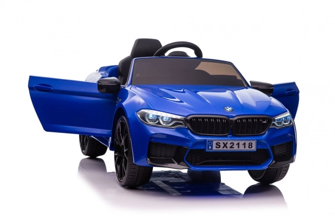 Auto elettrica con batteria BMW M5 Drift blu