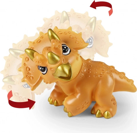 Dinosauro divertente Triceratopo 13 cm