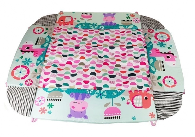Grande coperta gioco per bambini 5 in 1 con ippopotamo e palline