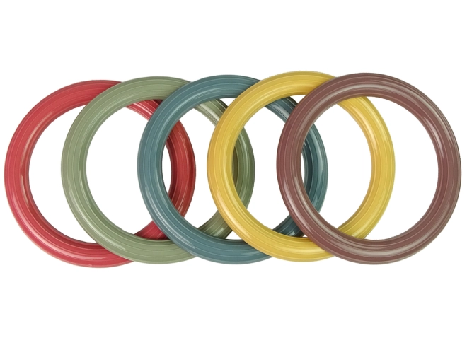 Anelli colorati e struttura resistente