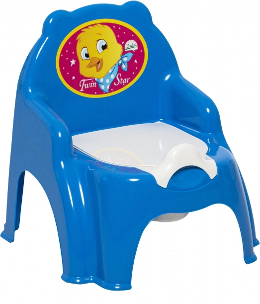 Vasino a forma di sedia blu 35 cm