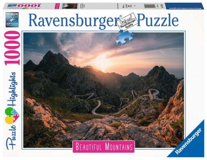 Puzzle RAVENSBURGER: Montagne a Serra de Tramuntana, Maiorca 1000 pezzi