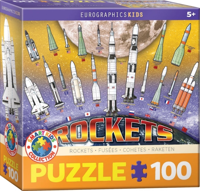 Puzzle razzi spaziali internazionali 100 pezzi