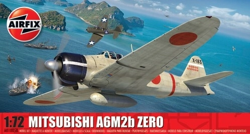 Modello in plastica Mitsubishi A6M2b Zero 1/72