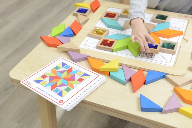 Gioco educativo di mosaico colori e forme Masterkidz Tangram Montessori