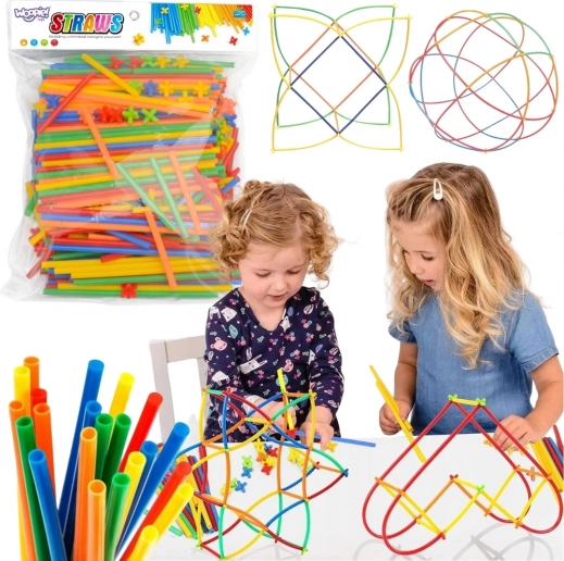Cannucce Colorate Costruttive Woopie 500 Pz