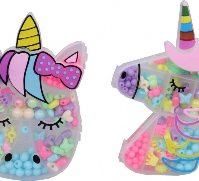 Perline in scatola Unicorno