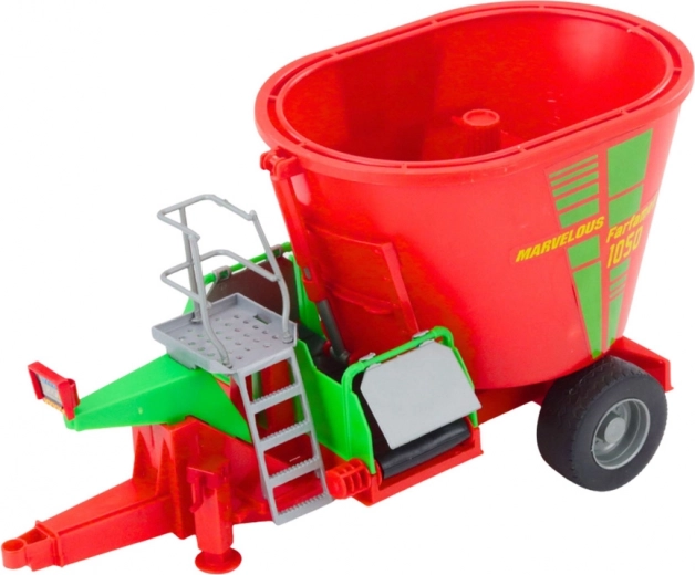 Rimorchio funzionale con miscelatore per mangimi