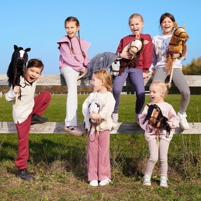 Cavallo a bastone Hobby Horse HOPPIHORSE marrone scuro