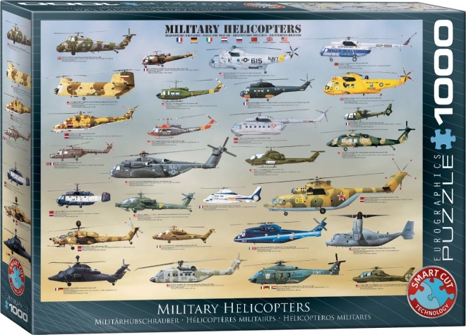 Puzzle elicotteri militari 1000 pezzi