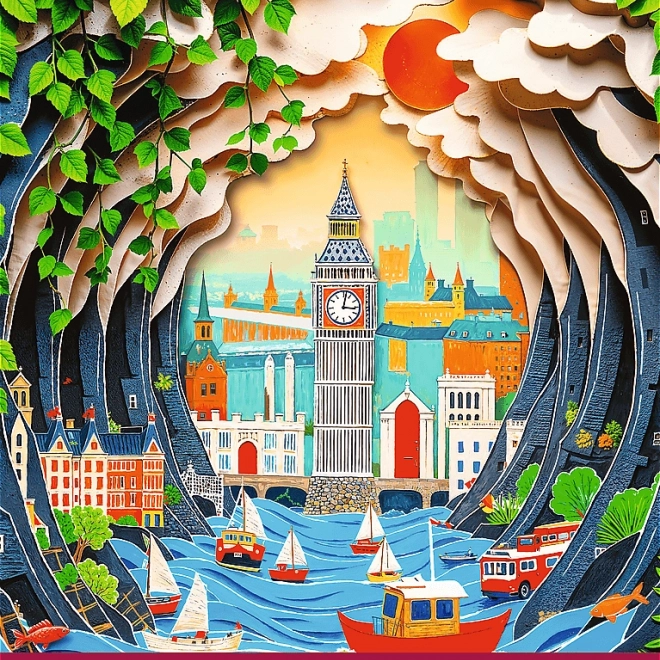 Puzzle Trefl Paper Art: Londra 1000 pezzi