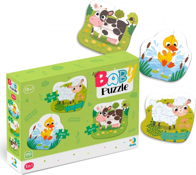 Puzzle Animali DODO per Bambini 3 in 1