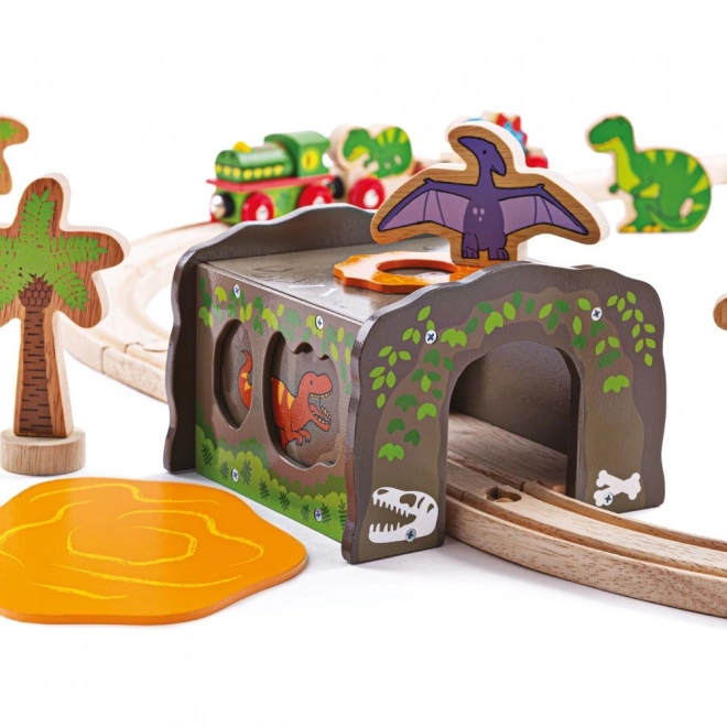 Tunnel Dinosauri T-Rex di Bigjigs Rail