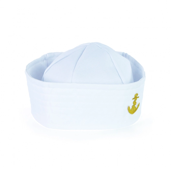 Cappello da marinaio bianco con ancora per adulti