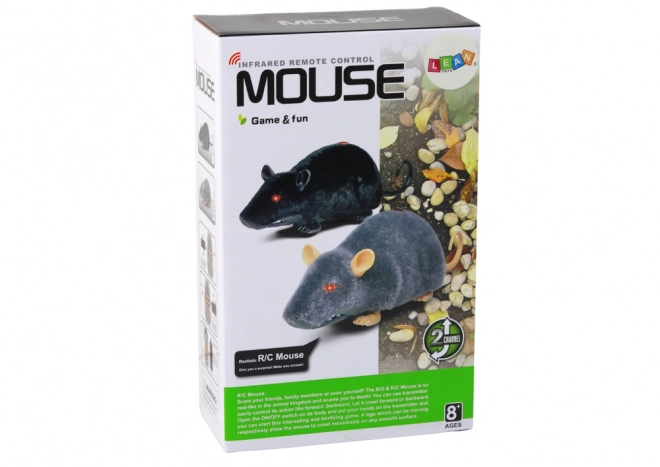 Mouse rc telecomandato su ruote grigio grande