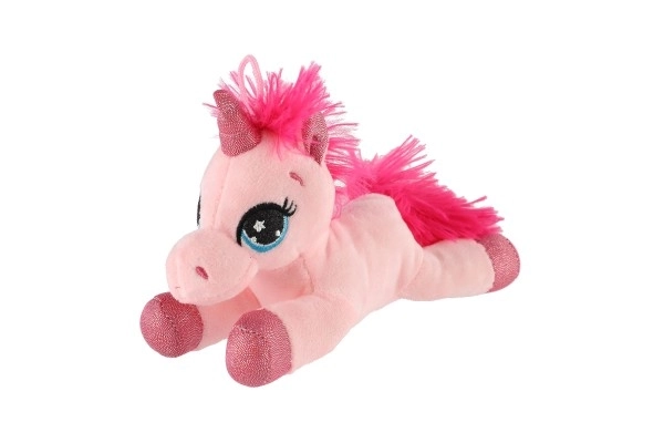 Unicorno Peluche Disteso 18cm