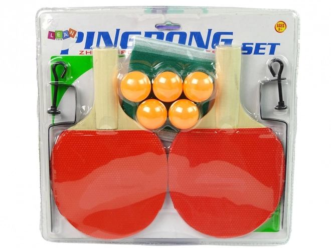 Set da Ping Pong Completo con Reti e 5 Palline