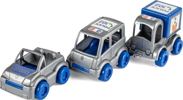 Set Polizia Kid Cars - 3 Veicoli