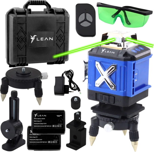 Livella laser 4D con 16 linee